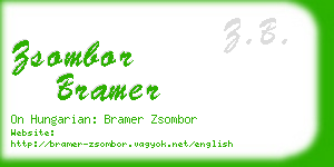 zsombor bramer business card